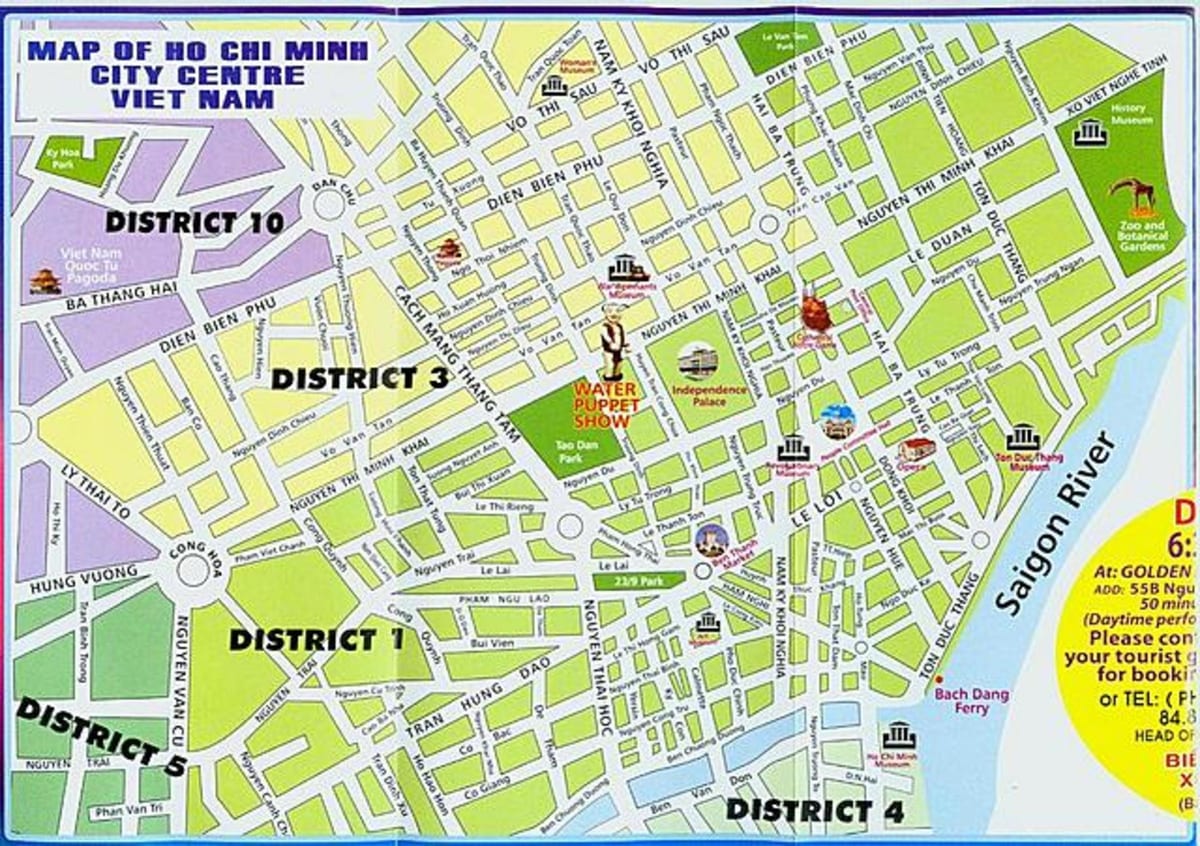 Karta centra ho chi minh city