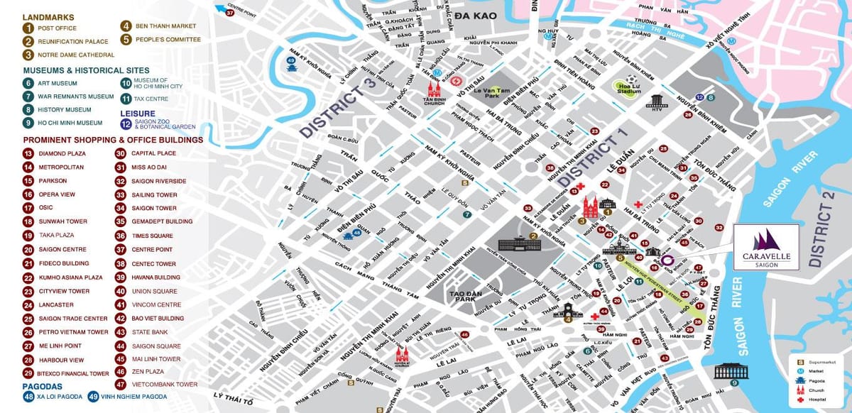 karta ho chi minh city district 1