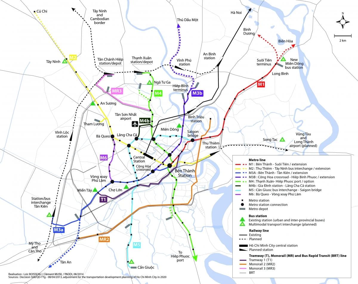 Ho Chi Minh shema metro