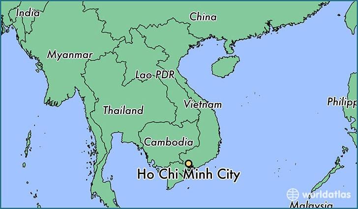 Karta Ho Chi Minh svijet 
