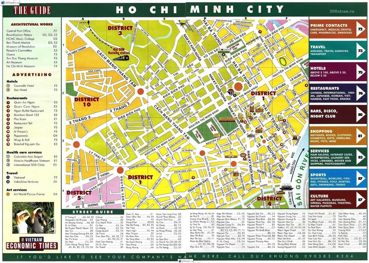 karta Ho chi minh city, Vijetnam 