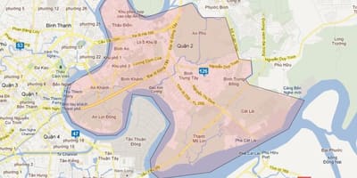 Karta područja u ho chi minh city