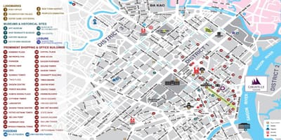 Karta ho chi minh city district 1