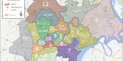 Područje karti ho chi minh city